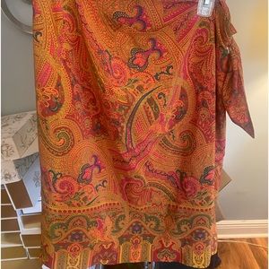 1980s retro Ellen Tracy wrap, skirt, size medium